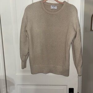 Old Navy Women's Beige Crew Neck Sweater